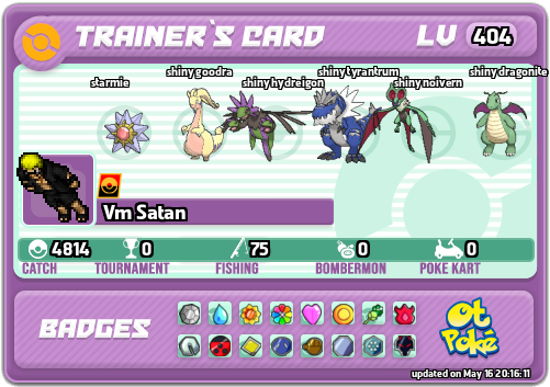 Vm Satan Card otPokemon.com