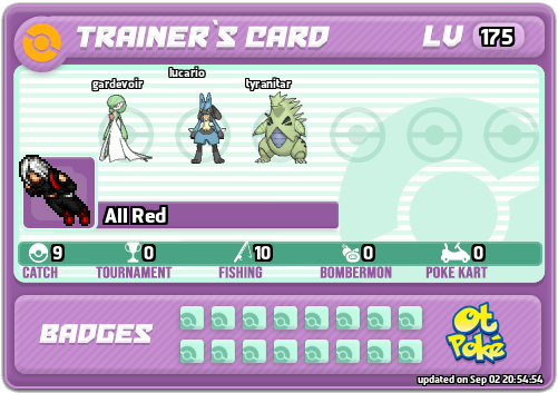 All Red Card otPokemon.com