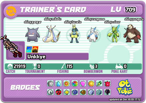 Unkkye Card otPokemon.com