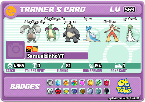 SamuelzinhoYT Card otPokemon.com