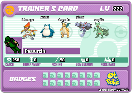 Passurzin Card otPokemon.com
