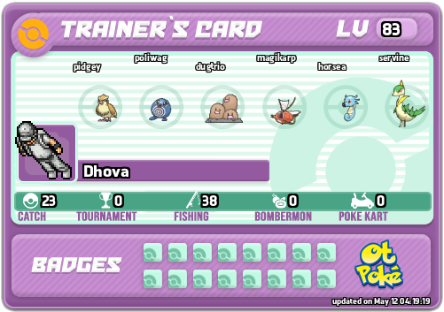Dhova Card otPokemon.com