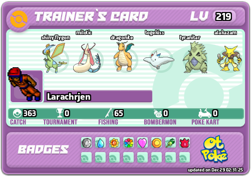 Larachrjen Card otPokemon.com