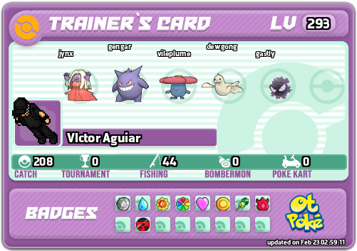 Vlctor Aguiar Card otPokemon.com