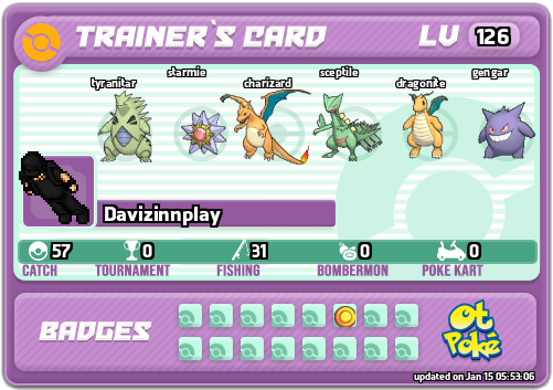 Davizinnplay Card otPokemon.com