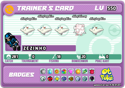 Z E Z I N H O Card otPokemon.com