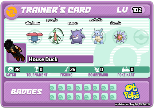 House Duck Card otPokemon.com