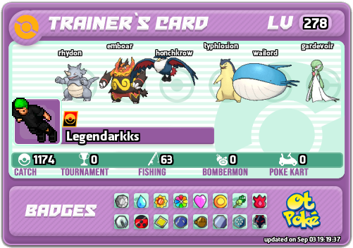 Legendarkks Card otPokemon.com