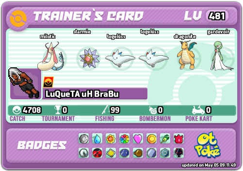 LuQueTA uH BraBu Card otPokemon.com