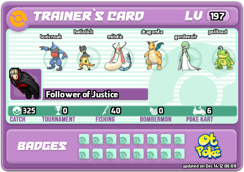 Follower of Justice Card otPokemon.com