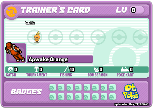 Apwake Orange Card otPokemon.com