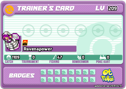 Ravenapower Card otPokemon.com