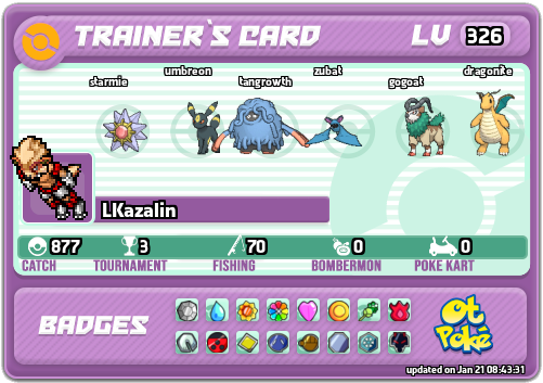 LKazalin Card otPokemon.com