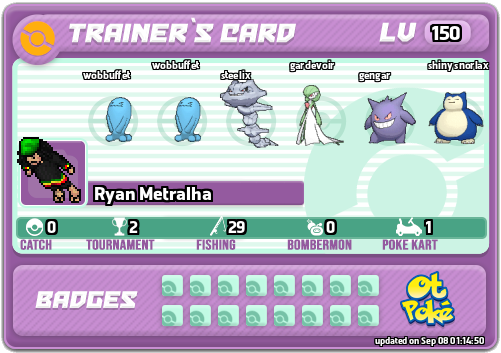 Ryan Metralha Card otPokemon.com