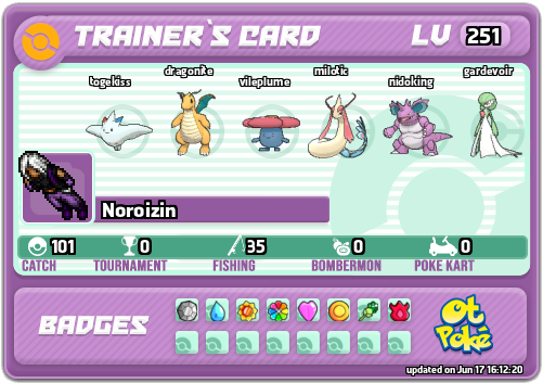 Noroizin Card otPokemon.com