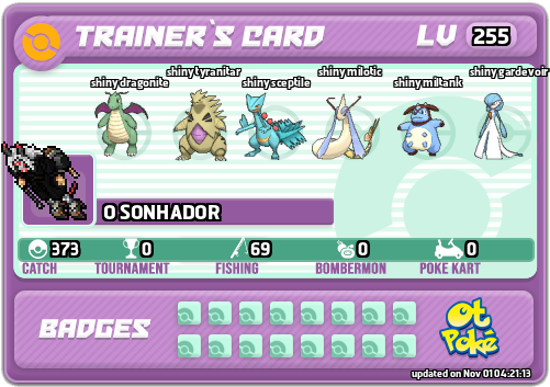 O SONHADOR Card otPokemon.com