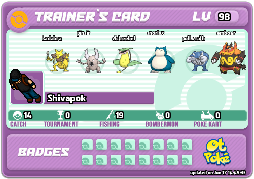 Shivapok Card otPokemon.com