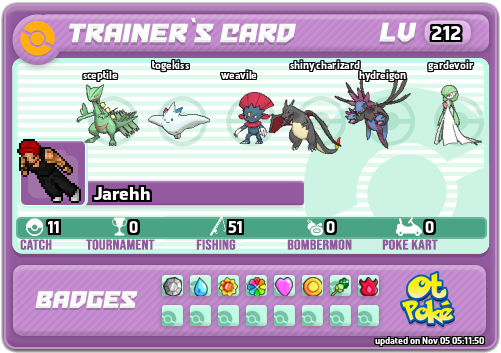 Jarehh Card otPokemon.com