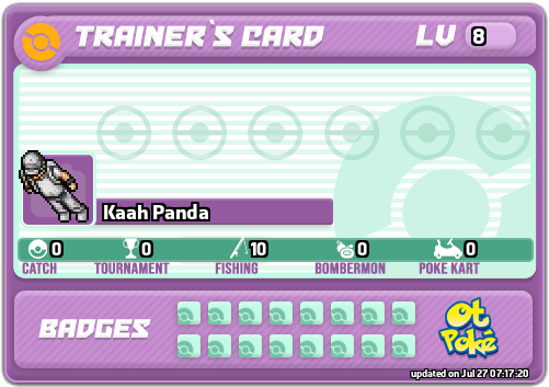 Kaah Panda Card otPokemon.com