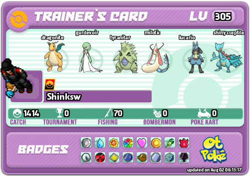 Shinksw Card otPokemon.com