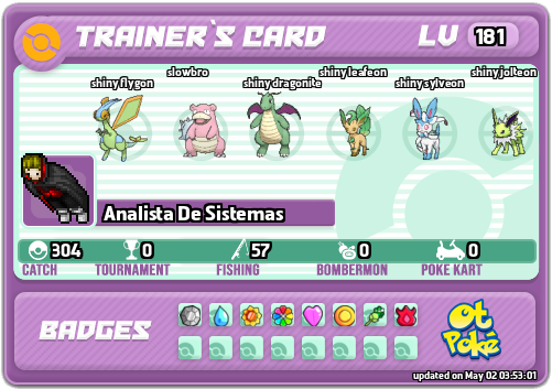 Analista De Sistemas Card otPokemon.com