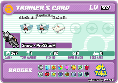 Snow - PreSSauM Card otPokemon.com