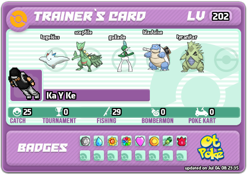 Ka Y Ke Card otPokemon.com