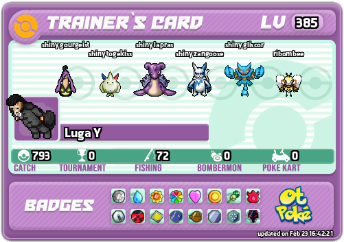 Luga Y Card otPokemon.com