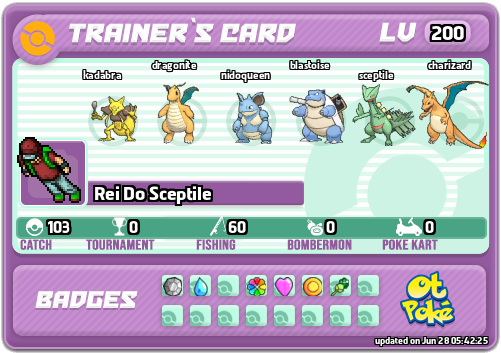 Rei Do Sceptile Card otPokemon.com