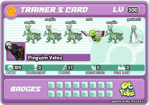 Pinguim Veloz Card otPokemon.com