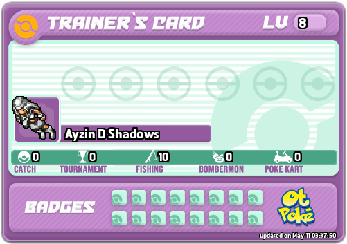 Ayzin D Shadows Card otPokemon.com