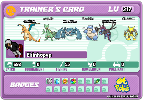 Ekinhopvp Card otPokemon.com