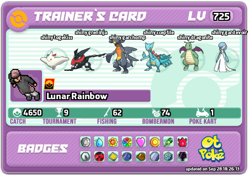 Lunar Rainbow Card otPokemon.com