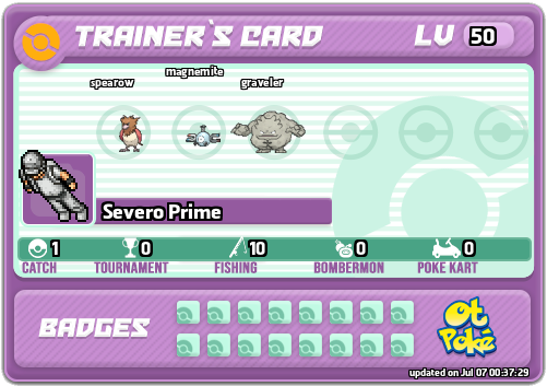 Severo Prime Card otPokemon.com