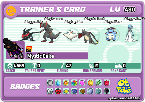 Mystic Cake Card otPokemon.com