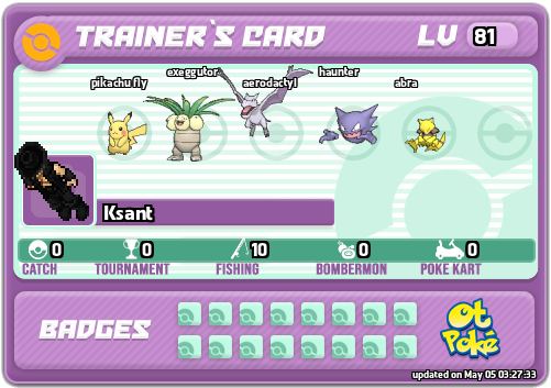 Ksant Card otPokemon.com