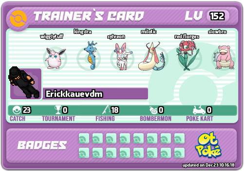 Erickkauevdm Card otPokemon.com