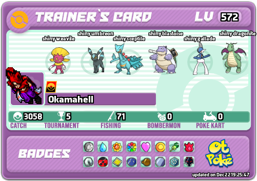 Okamahell Card otPokemon.com