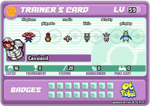 Cassiasil Card otPokemon.com
