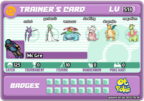 Mc Gre Card otPokemon.com