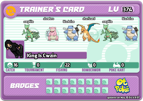 King Is Cwzin Card otPokemon.com