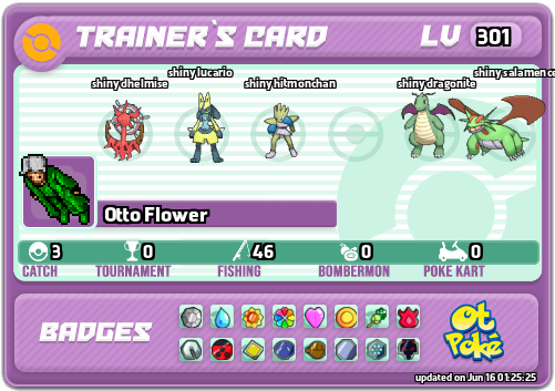 Otto Flower Card otPokemon.com