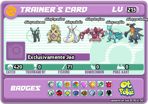 Exclusivamente Jao Card otPokemon.com