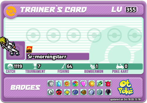 Sr-morningstarr Card otPokemon.com