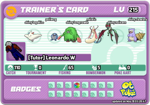[Tutor] Leonardo W Card otPokemon.com