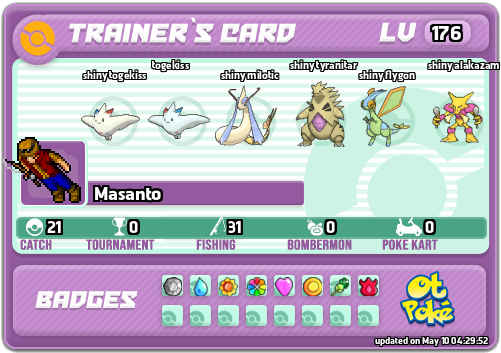 Masanto Card otPokemon.com