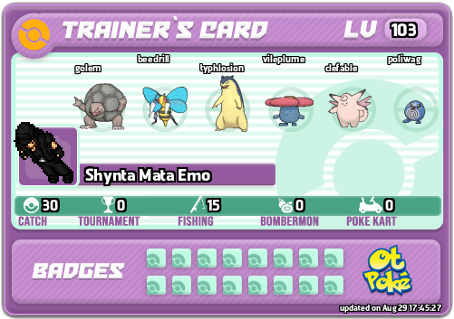 Shynta Mata Emo Card otPokemon.com