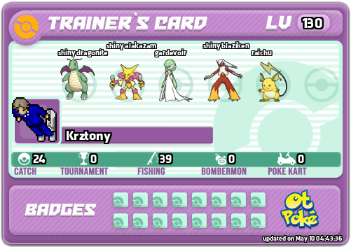 Krztony Card otPokemon.com