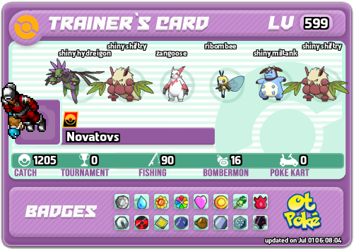 Novatovs Card otPokemon.com