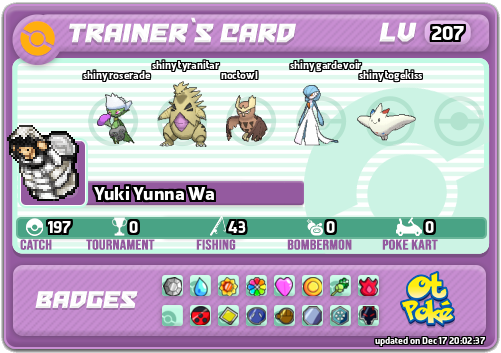 Yuki Yunna Wa Card otPokemon.com